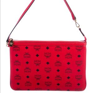 Red MCM Pochette/Clutch